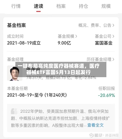 一键布局高纯度医疗器械赛道	，医疗器械ETF富国5月13日起发行-第2张图片